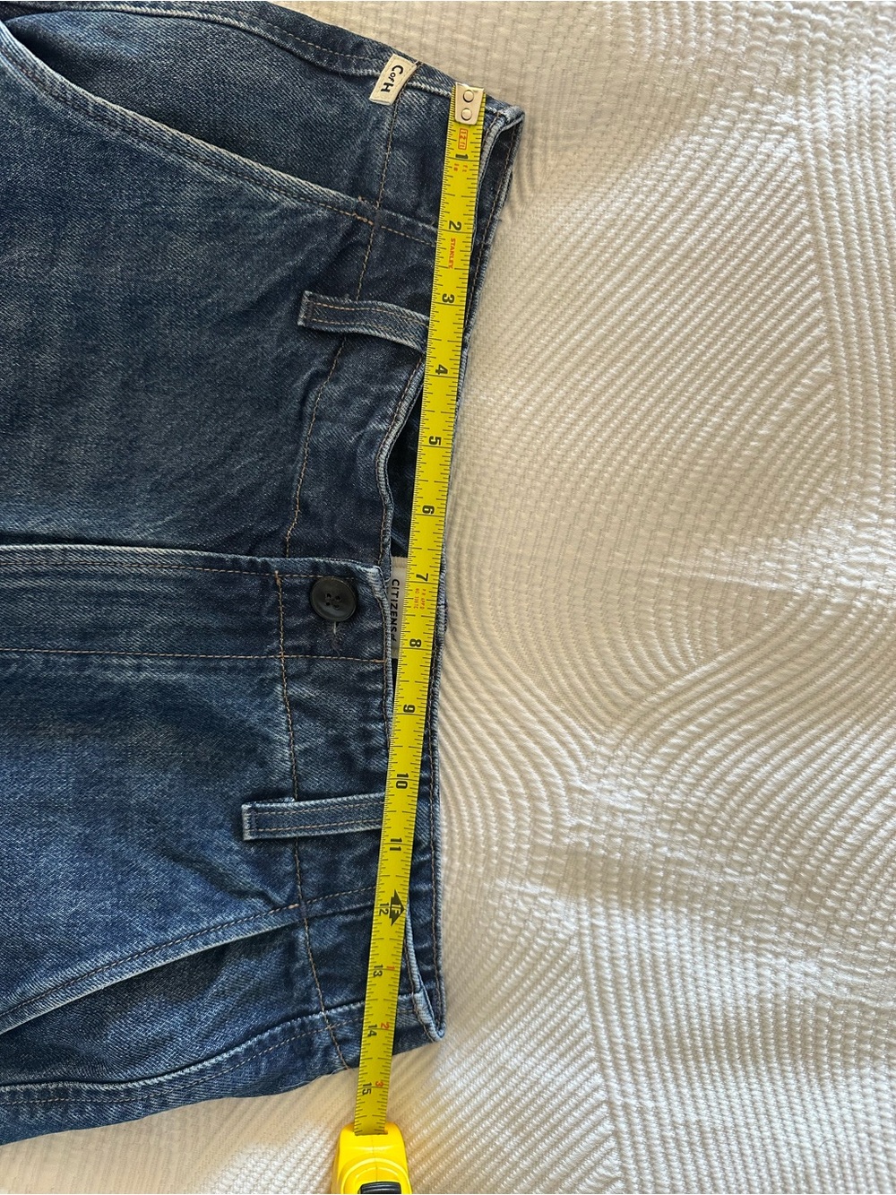 Citizens Of Humanity Dark Blue Wide-Leg Cargo Jeans - Picture 14 of 15